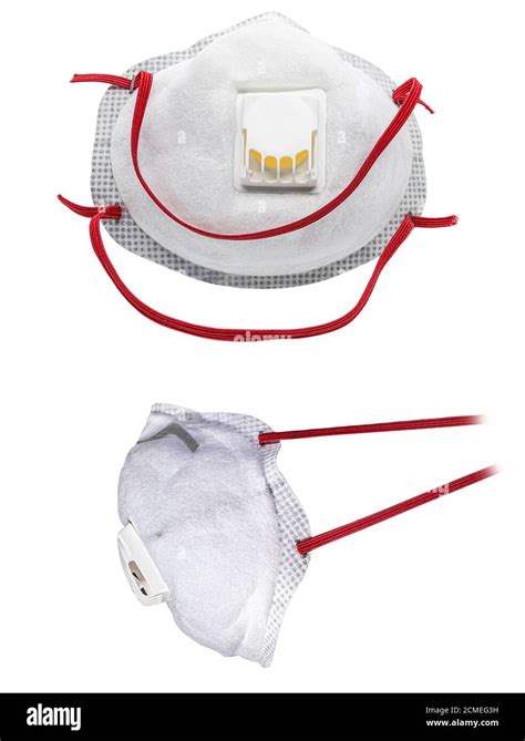 View Of Disposable Respirator Mask FFP3 FFP2 Protection Against Covid