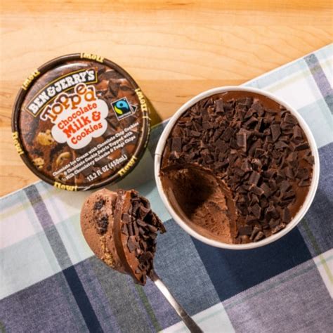 Ben Jerry S Topped Chocolate Milk Cookies Ice Cream Pint Oz