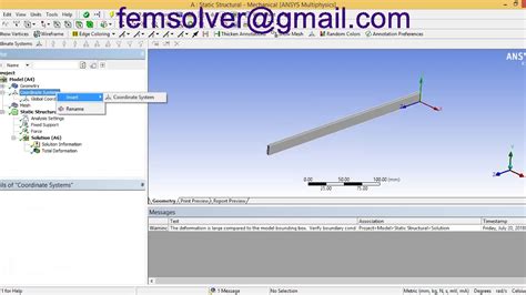 How To Apply Probe In Ansys Workbench Youtube