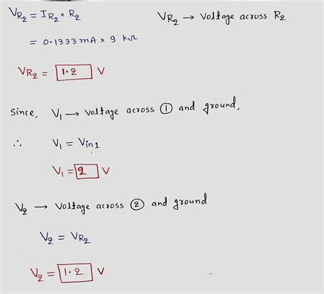 [solved] In The Circuit Shown Below Vin1 2 V R1 6 Kf And R2 9 Kf Course Hero