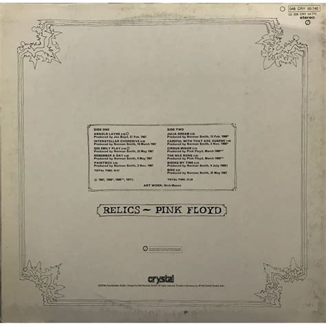 Pink Floyd Relics Vinyl Lp De Reissue Hhv