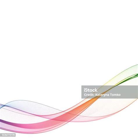 Latar Belakang Gelombang Warna Elemen Desain Bergelombang Abstrak