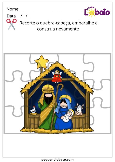 Atividades B Blicas Sobre O Nascimento De Jesus Para Crian As