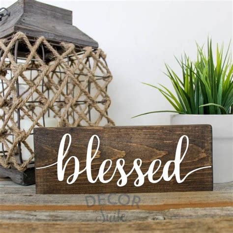 Simply Blessed Wood Sign Etsy