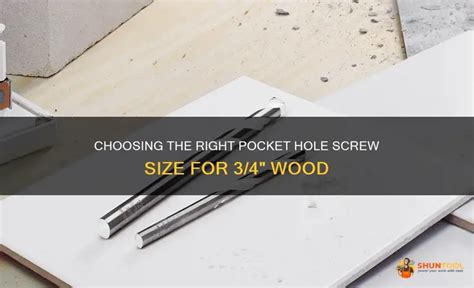 Choosing The Right Pocket Hole Screw Size For Wood Shuntool