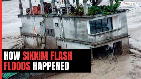 How Sikkim Flash Flood Happened Explained In Graphics Youtube