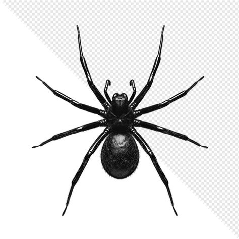 Black Widow Spider Close Up | Premium AI-generated PSD