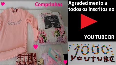 Comprinhas E Agradecimento Aos Mil Inscritos YouTube