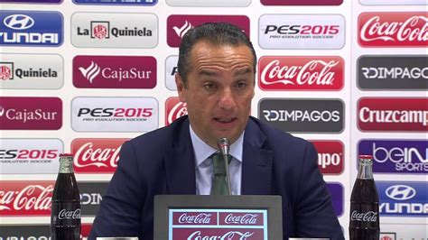 Rueda de prensa de José Luis Oltra tras el Córdoba CF 3 1 RCD