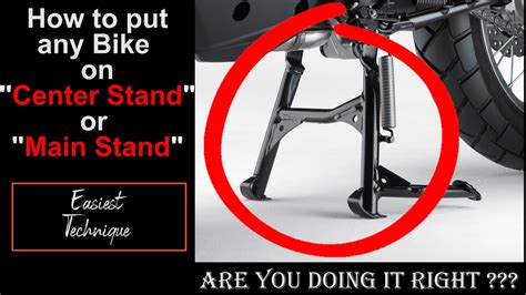 How To Put A Motorcycle On Center Stand Or Main Stand Proper