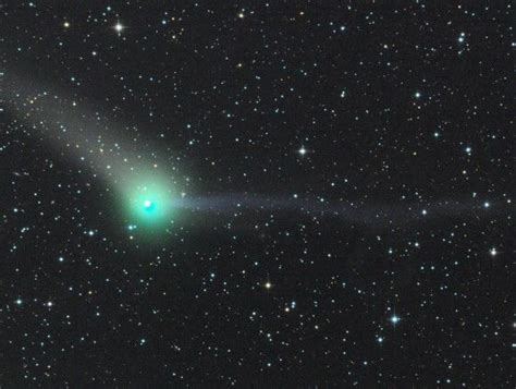 Comet C/2012 K1 PanSTARRS photographed on September 26, 2014. Two tails are seen – a dust tail ...