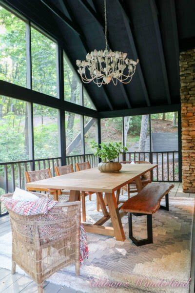 Dark And Moody Back Porch Cabin Makeover Addison S Wonderland