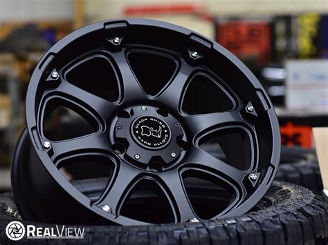 RealView Of Black Rhino Glamis Matte Black 20x9 12 2090GLA 26140M12