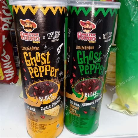 Jual Mister Potato Ghost Pepper Crisps Limited Edition Cheese Flavour