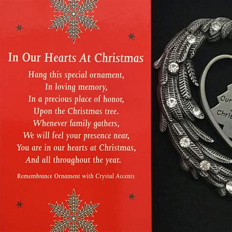 BANBERRY DESIGNS Memorial Remembrance Ornament In Our Hearts At