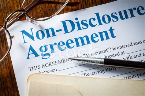 Non Disclosure Agreement Stock Photo Royalty Free Freeimages