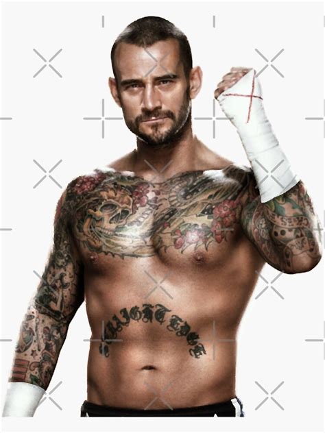 Great Model Cm Punk Sticker By Flatley1981 Redbubble