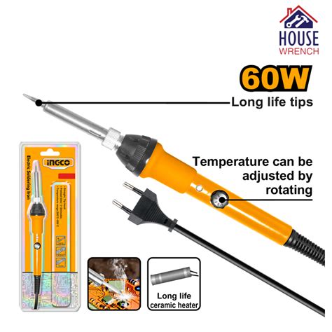 Ingco Electric Soldering Iron 60W SI016831 House Wrench