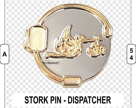 Dispatcher Stork Lapel Pin Baby Emd Aco Ems Fire Police Etsy