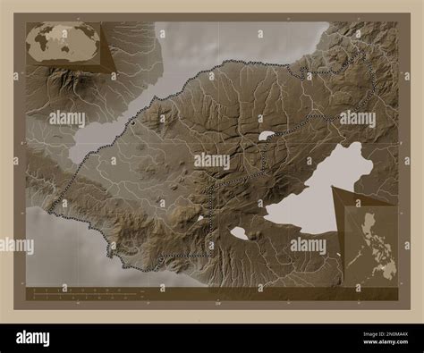 Lanao Del Norte Province Of Philippines Elevation Map Colored In