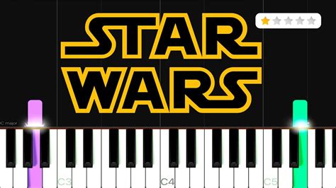 Star Wars Easy Piano Tutorial For Beginners Slow How To Play Sheet