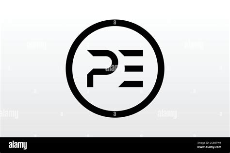 Initial PE Letter Logo With Creative Modern Business Typography Vector Template. Creative Letter ...