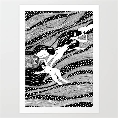 Gustav Klimt Fish Blood Art Print By Tasirupeka Haro Society