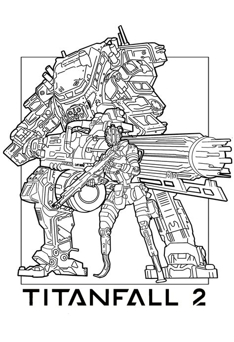 Titanfall Coloring Pages Sketch Coloring Page