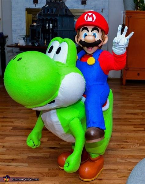 Mario and Yoshi Costume | Unique DIY Costumes