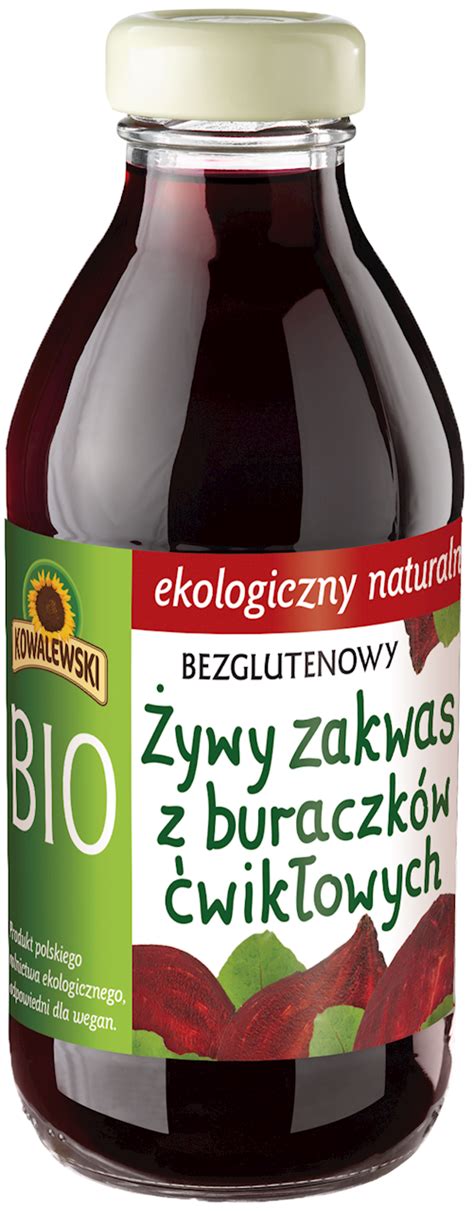 ŻYWY ZAKWAS Z BURAKÓW BEZGLUTENOWY BIO 320 ml KOWALEWSKI Sklep