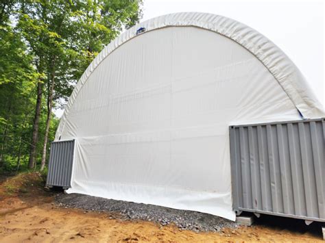 Fabric Covered Shipping Container Buildings