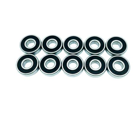 Deep Groove Ball Bearing 6201 2RS Single Row Double Shielded C0 10 Pcs