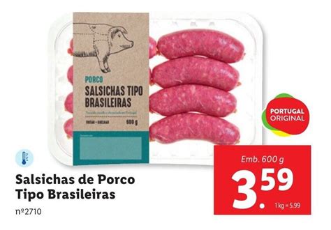 Promo O Salsichas De Porco Tipo Brasileiras Emb G Em Lidl