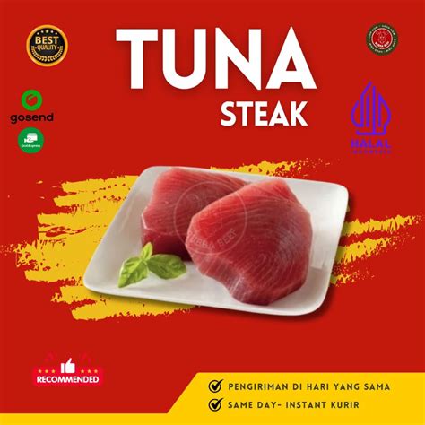 Jual Ikan Tuna Fillet Steak 500 Gr Daging Ikan Tuna Segar Frozen