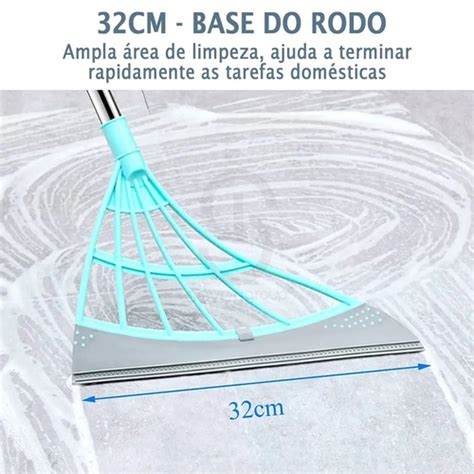 Mop Rodo Vassoura M Gico Limpa E Seca Multiuso Pisos Vidros Em Promo O