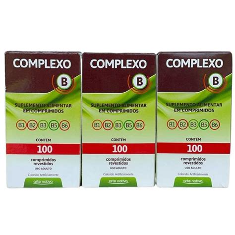 Kit Suplemento De Vitaminas Complexo B Comprimidos Arte Nativa