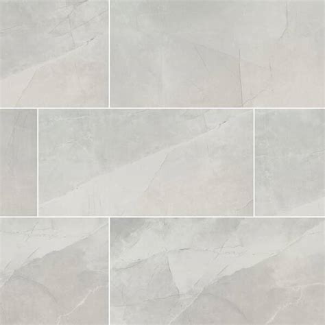 MSI Madison Luna 12 In X 24 In Polished Porcelain Stone Look Floor