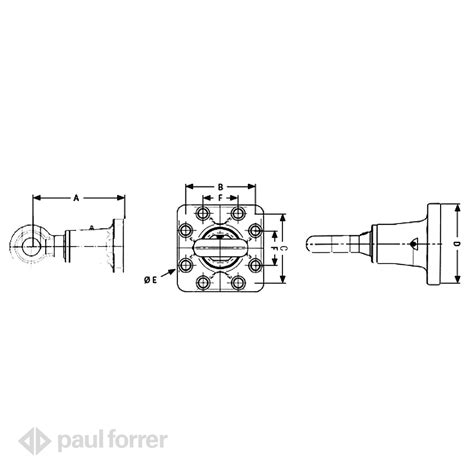 Paul Forrer AG Ringzugösen R50 mit Flansch drehbar WALTERSCHEID