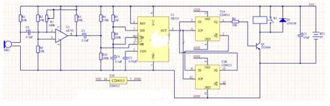 基于cd4013的声控开关电路和555时基电路的温度控制器 控制mcu 电子发烧友网