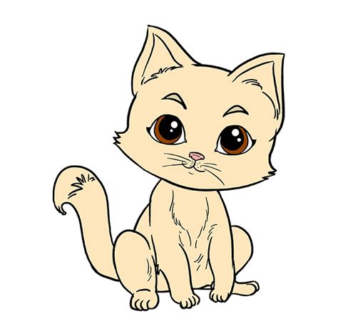 How To Draw A Realistic Kitten Step By Step