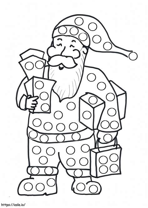 Adesivo Papai Noel Para Colorir