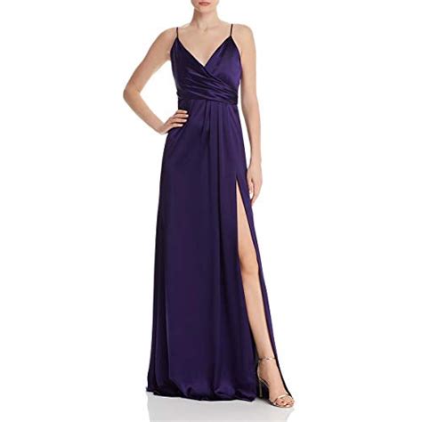 Jill Jill Stuart Womens Satin Wrap Evening Dress Purple 12 — 🛍️ The