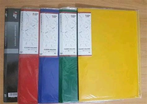 Jual Clear Holder Folio F4 20 Lembar Folder One Display Book Di Lapak