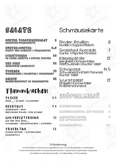 Speisekarte von Schloss Café cafe FREIBURG IM BREISGAU