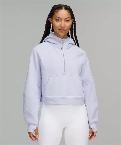 Lululemon Scuba Oversized Half Zip Hoodie In Pastel Blue Modesens