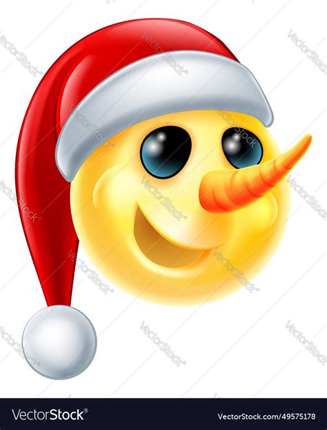 Snowman emoji icon Royalty Free Vector Image - VectorStock