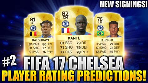 FIFA 17 Chelsea Player Rating Predictions 2 FT Kante