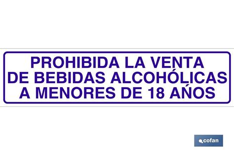 Prohibida la venta de bebidas alcohólicas a menores de 18 años Cofan