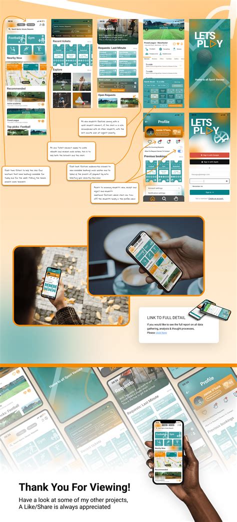 Sports Venue Booking App Ux And Ui Design Letsplay On Behance