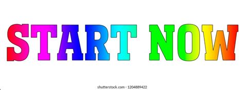 Start Now Rainbow Logo Stock Illustration 1204889422 | Shutterstock